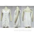 Button-Front Cotton Dress